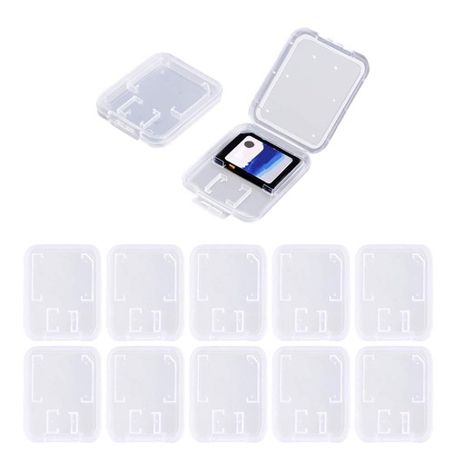 White clear plastic memory - clear,
